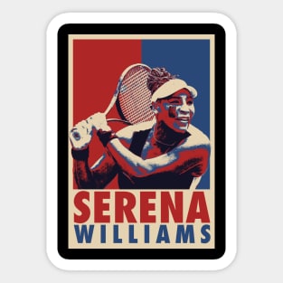 Serena Williams Pop Art Style Sticker